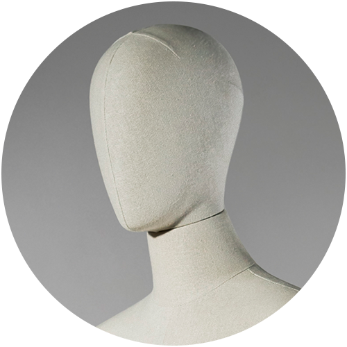 Covered torsos mannequins – Wonderwood collection Hans Boodt Mannequins